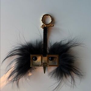 Fendi Black and Gold Monster Bag Charm